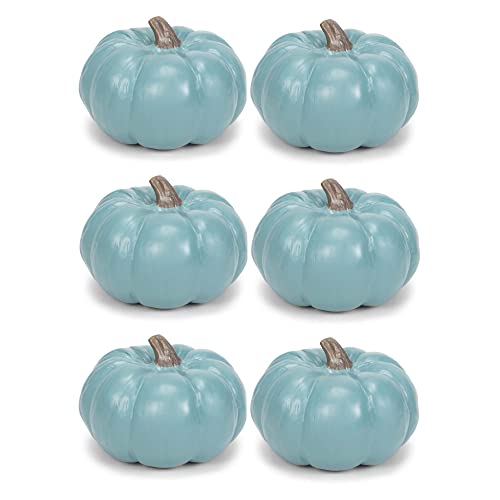 Get Popular Offer Elanze Designs Teal Blue 6 inch Resin Harvest Decorative Pumpkins Pack of 6 Free Shipping Over $50 Elanze Designs Teal Blue 6 inch Resin Harvest Decorative Pumpkins Pack of 6