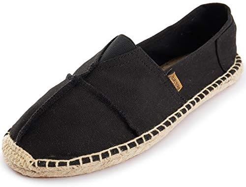 Alexis Leroy Men's Canvas Slip on Flat Espadrilles