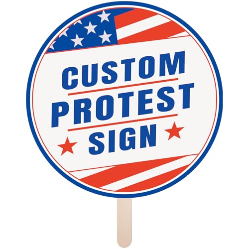 DP BOUTIQUE Custom Protest Sign 12-24 Inch, Single-Sided Corrugated Plastic