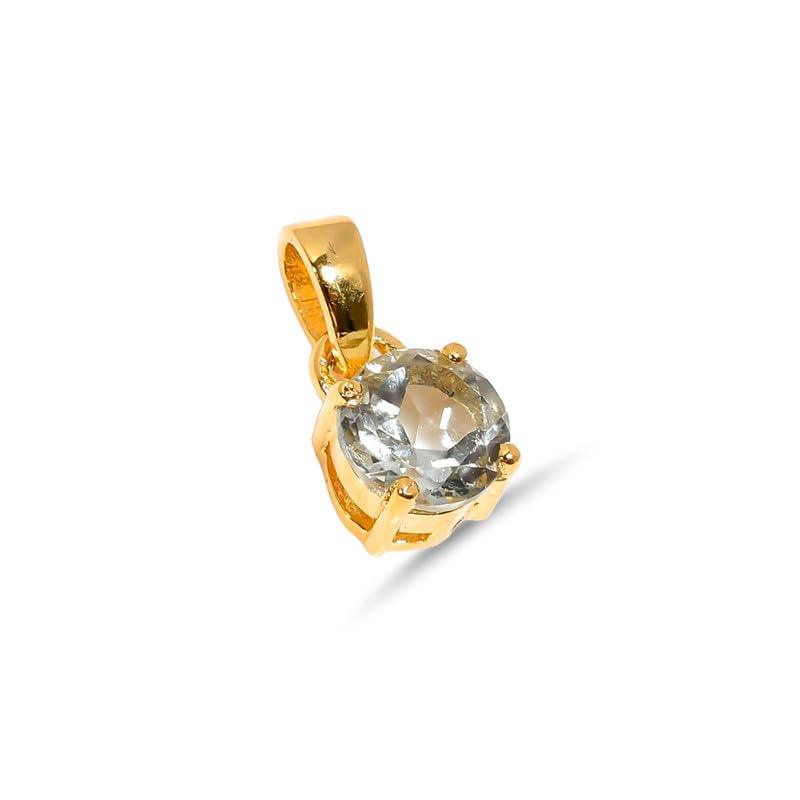 Pendentif améthyste verte ronde 6 mm pour illuminer votre style
