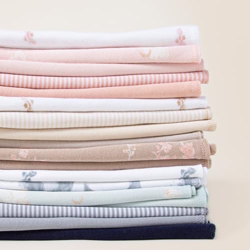 burt39s bees baby infant burp cloths 100 organic cotton extra absorbent soft fabric drool cloths 5-pack newborn must-have essential large burping cloths one size 17 x 1175 inches