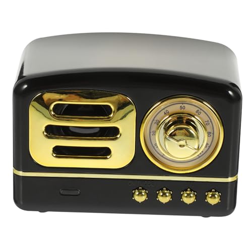 DIYEAH 1Juego Radio Decorativa Retro Portátil Inalámbrico Práctico para Decoración De Escritorio Estable y Sonido De Definición Compatible con Múltiples