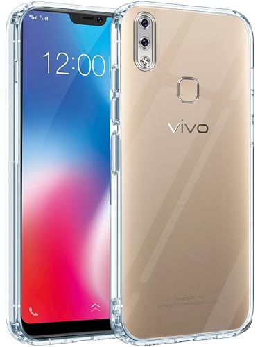 Image of Jkobi Back Case Cover for Vivo Y83 Pro | Y89 (Silicone Clear Shockproof Case with Camera Protection | Soft and Flexible | Transparent)