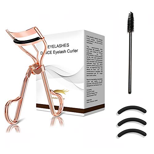 ELDA Eyelash Curler Golden Professional Lash Curler Set With Eyelash Brush & Refill