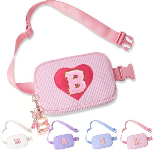 Image of Belt Bag for Girls Gifts - Birthday Gifts for Women, Personalized Gifts for Mom Freind Sister Teacher, Graduation Gifts for Her, Initial Crossbody Bag Belt Bag for Women B