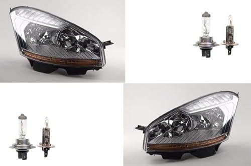 Johns, Apto para Citroen C4 Faro Picasso 02/07 – 08/10 con H7/H1 juego lin.