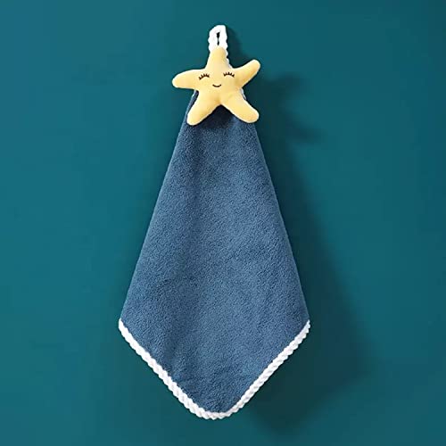 Image of Khillayox Microfiber Wash Basin Hanging Hand Kitchen Towel Napkin with Ties | Soft Hanging Hand Towel for Bathroom & Kitchen- Set of (6)