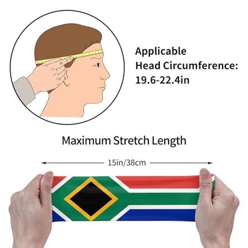 Image of Cute Flag Headbands Women Men Flag Sweatband Sports Headband for Running, Cycling, Yoga Gym, Working Out
