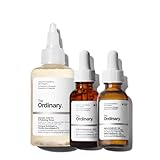 The Ordinary The Bright Set, 3-Step Regimen for Radiant, Even Skin Tone with Glycolic Acid 7% Exfoliating Toner, Alpha Arbutin 2% + HA, and Caffeine Solution 5% + EGCG | Skin Care Set