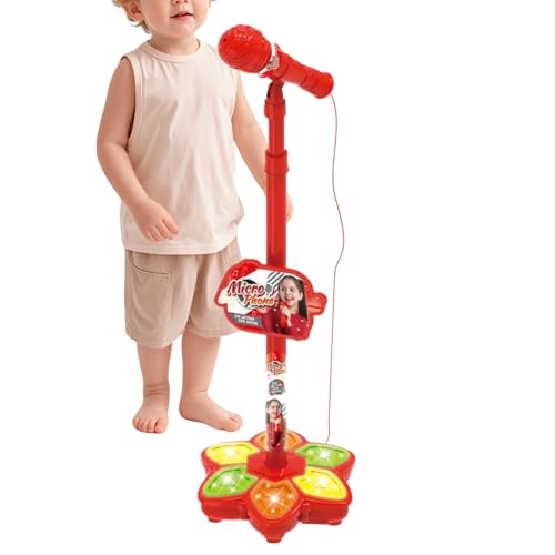 Microphone pour enfants karaoké LED pour chanter et s'amuser en voyage