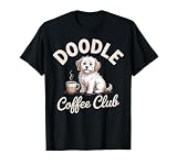 Vintage Doodle Coffee Club Dog Lover Coffee Graphic T-Shirt