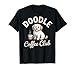 Vintage Doodle Coffee Club Dog Lover Coffee Graphic T-Shirt