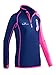 Produktbild Black Crevice Damen Microfleece Zipper Shirt Second Layer, Steel Blue/pink, 42