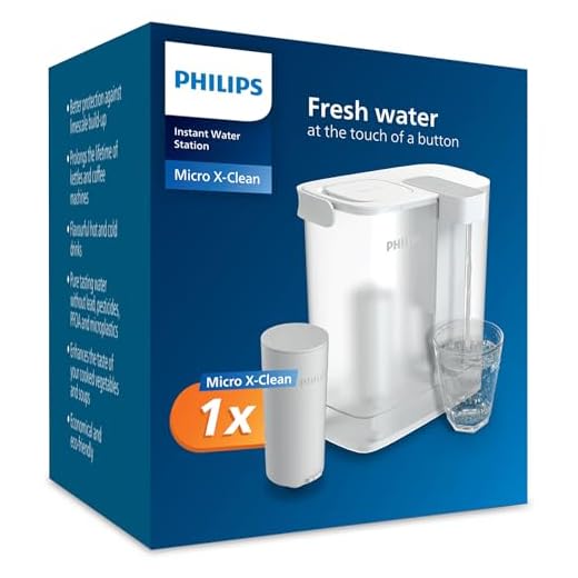 Philips Water - Filtro de agua instantáneo (3 L, flujo rápido de 1 l/min, recargable mediante USB-C)