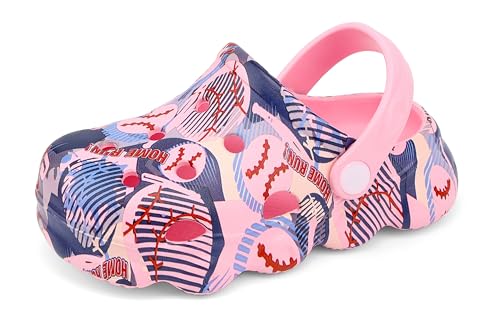 Image of INMINPIN Kids Cute Clogs Cartoon Garden Shoes Boys Girls Slides Slippers Indoor Outdoor Children Water Shower Beach Pool Sandals