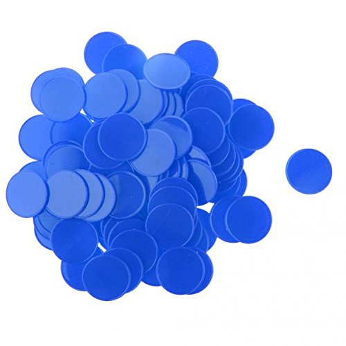 ATORSE Toy 100pcs Casino Poker Chip Poker Game Board Game Chip DIY Craft Chip 32mm Blue-Toys & Hobbies-Games-Board & Traditional Games-Contemporary Manufacture-image-18