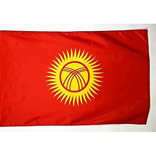Drapeau Kirghizstan 250x150 cm pavillon grand format AZ FLAG en polyester - 2