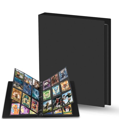 Carpeta de 9 bolsillos para tarjetas de intercambio, 50 páginas con capacidad para 900 bolsillos, álbum de tarjetas coleccionables de poliuretano, álbum para MTG, TCG, Pokemon Yu-Gi-Oh, tarjetas