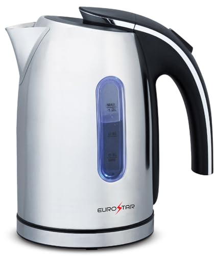Hervidor eléctrico EUROSTAR 1.2L acero inoxidable miniatura 1