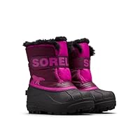 Sorel Unisex Kids Kids Snow Commander Winter Boots, Purple Purple Dahlia X Groovy Pink Children, 10 UK