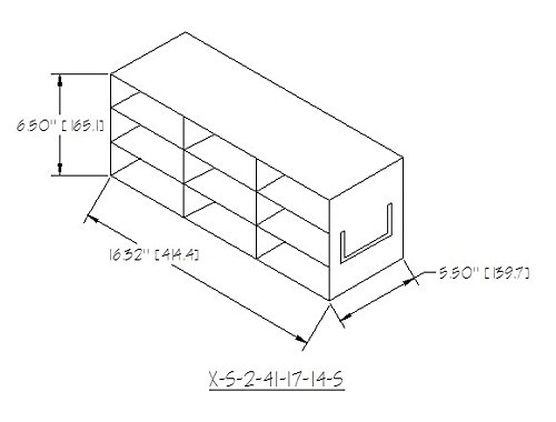 Laboratory Freezer Rack for 2" high Boxes