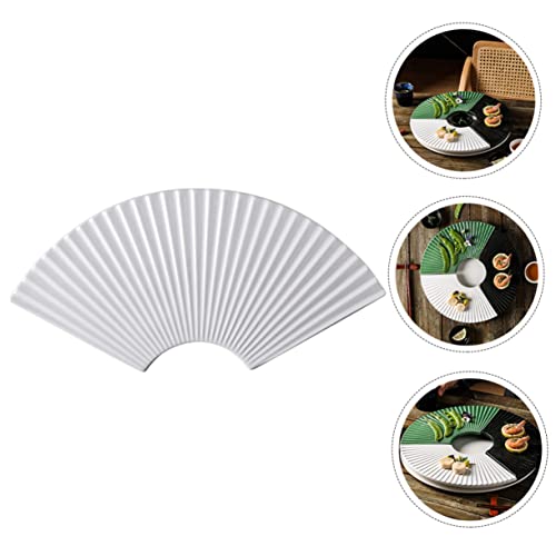 Plato de cerámica blanco estilo japonés para sushi miniatura 7