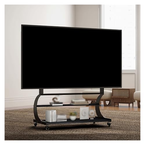 Soporte para TV con ruedas para 55-110 pulg, altura ajustable