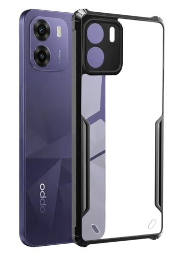 Image of SPAZY CASE Oppo K14x 5G Back Cover | Transparent Crystal Clear Hard PC Back Case with TPU Bumper, Drop Protection Case Cover for Oppo K14x 5G