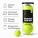 K3M Pressurized Tennis Balls 3 Pack for All Court Use with Durable Felt Exterior and Consistent Bounce Design, Portable Tube for Practice and Everyday Play