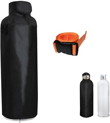 100lb Propane Tank Cover Outdoor,Top Window Can be Opened,600D Oxford Cloth+210D Lining Waterproof, for 100lb Propane Tank,Black