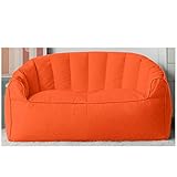 Fauteuil poire orange – Fauteuil de couchage pour adulte, canapé deux places, mobilier d'intérieur et d'extérieur, détente confortable, design polyvalent et élégant