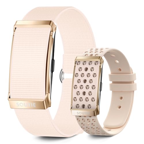 Smart Bracelet for Women, Wearable Health Activity Fitness Trackers, 24/7 Continuous Heart Rate/Blood Pressure/HRV/Stress Monitor, 24H Sleep Tracker, 170+ Sports Modes Smart Band with Free APP 2 Bands