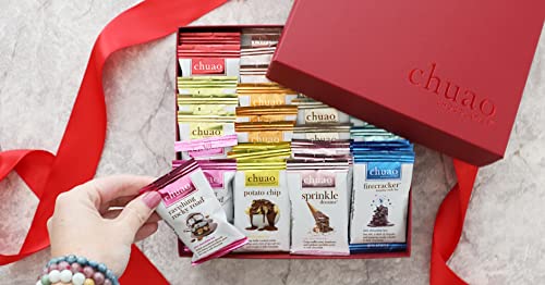 Chuao Chocolatier Share The Love Assorted Mini Gourmet Chocolate Bars Gift Box | Milk And Dark Chocolate Flavor Variety Sampler For Holiday, Birthday, Valentines Day, Mother’s And Father’s Day, Thank You, Corporate Gift Baskets | 36 Bars, 0.39 Oz Each #TOP5
