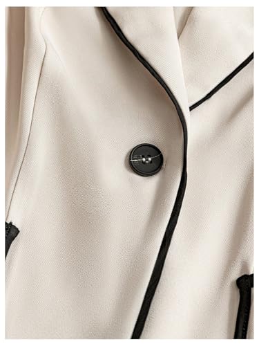 GORGLITTER Women's Sleeveless Blazer Vest Trendy Button Collared Business Casual Fall Lightweight Blazers Suit Jacket4