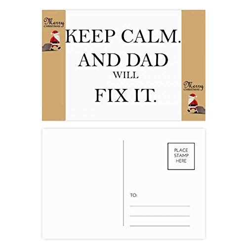 Cartes de remerciement Père Noël Fix It lot de 20 solides