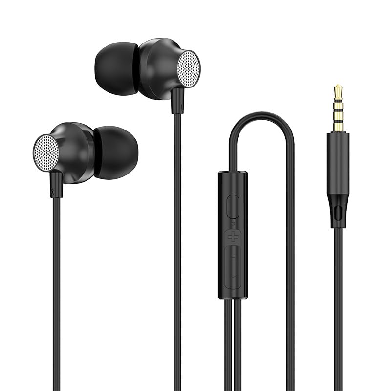 Wired Headphone Compatible with Fire 7 Tablet, Replacement for Kindle Fire HD 10 HD 8 Earphone, iPhone 6 5 Old Gen, Samsung S6 J6 Corded Headset
