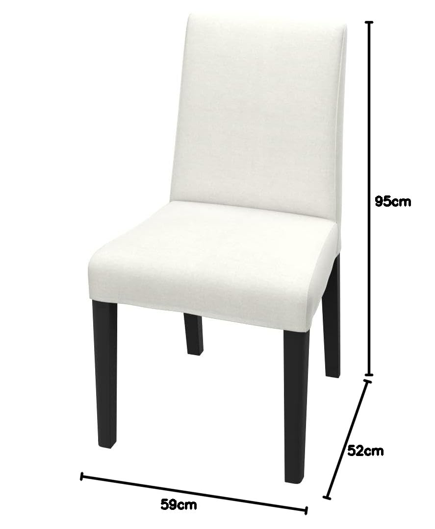 Soferia Stuhlhusse Kompatibel Mit BERGMUND Stuhl Standard Bezug Stuhlbezug Stuhl Cover Kratzfest Hydrophobie Allergenfrei Elegance Ecru