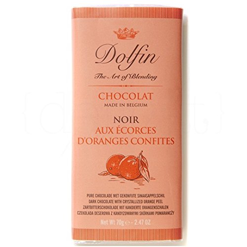Chocolate Negro a la Naranja 70gr. Dolfin. 15un.