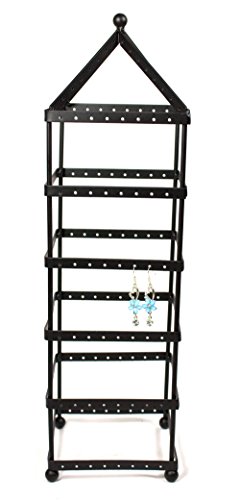 108 Pairs Tower Metal Black Color Earring Holder / Earring Tree / Earring Organizer / Earring Stand / Earring Display