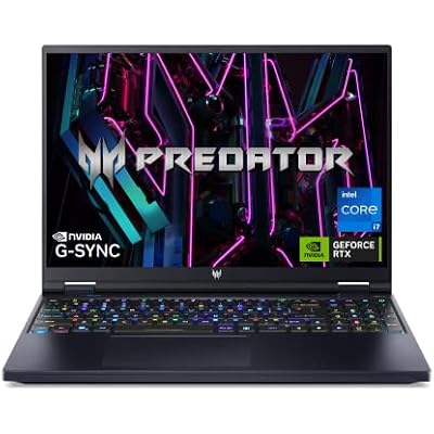 Acer Predator Helios 16 Gaming Laptop | 13th Gen Intel Core i7-13700HX | NVIDIA GeForce RTX 4060 | 16 2560 x 1600 165Hz G-SYNC Display | 16GB DDR5 | 1TB Gen 4 SSD | Killer Wi-Fi 6E | PH16-71-74UU