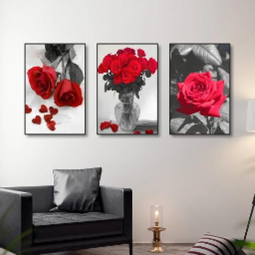 Affiches et impressions sur toile florales modernes pour déco salon