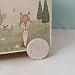 hellomini Personalisierte Spielzeugkiste aus Holz zur Aufbewahrung - Stapelkiste Holz - Spielzeugkiste Kinderzimmer - Personalisiertes Geschenk für Kinder (Waldtiere)