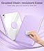 Harvopu for iPad 10th/11th Generation A16 Case with Keyboard, 360 Rotation Detachable Cover with Pencil Holder, Multi-Touch Trackpad, 7 Colors Backlit Keyboard for iPad (A16)/10th Gen (Light Purple)