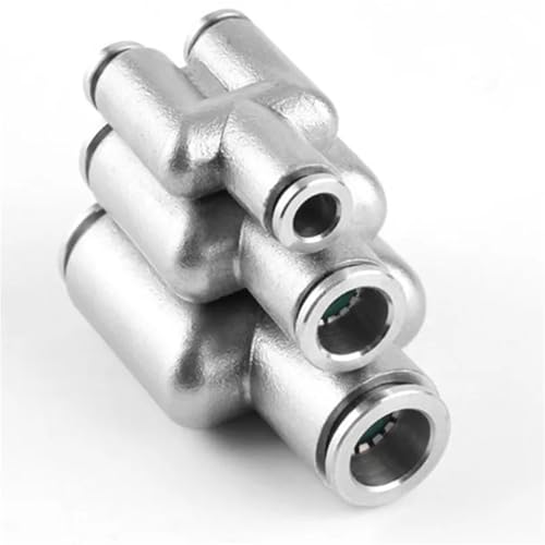 Unión neumática rápida de acero inoxidable PV para alta presión de 4mm 6
