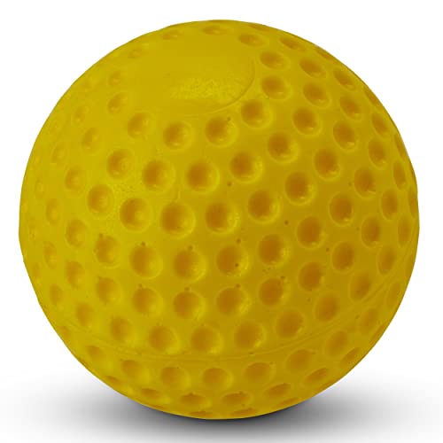 Champro Dimple Mold Soft Baseball (Yellow, 9-Inch) #TOP2