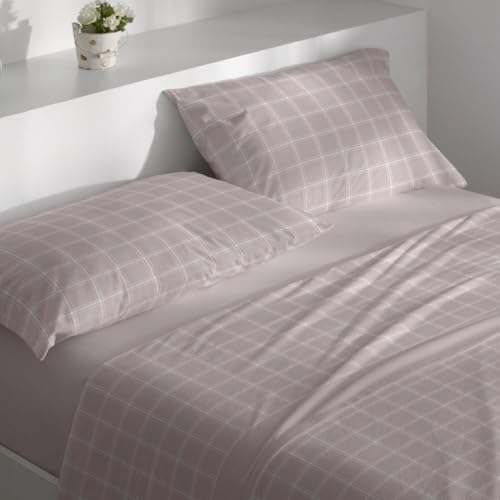 Burrito Blanco | Sabánas de Velvelina® | Cama de 150cm. (+Medidas Disponibles) | Diseño 008 | Color Nude (150x190/200cm.)