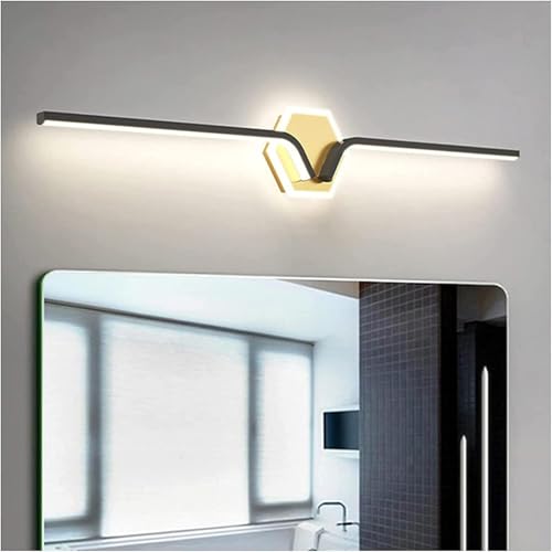 Miroir salle de bain étanche 80 cm lumière avant incassable style moderne