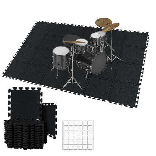 TroyStudio 24 Pcs Soundproof Floor Mats
