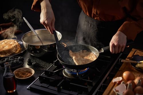 Foto von Fiskars Pfannenwender mit dünner und flexibler Spitze, Ideal für Omeletts und Pfannkuchen, Kunststoff, Länge: 32 cm, Functional Form, Schwarz, 1023612