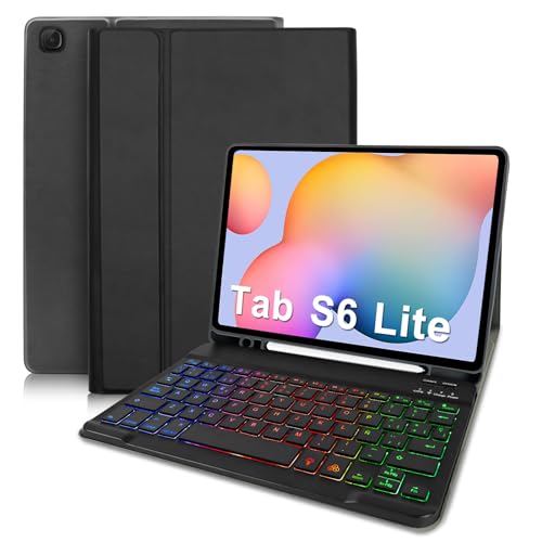 YUEJIDZ Funda con Teclado Español Ñ para Galaxy S6 Lite